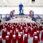 foto produzione bottigliette Campari design